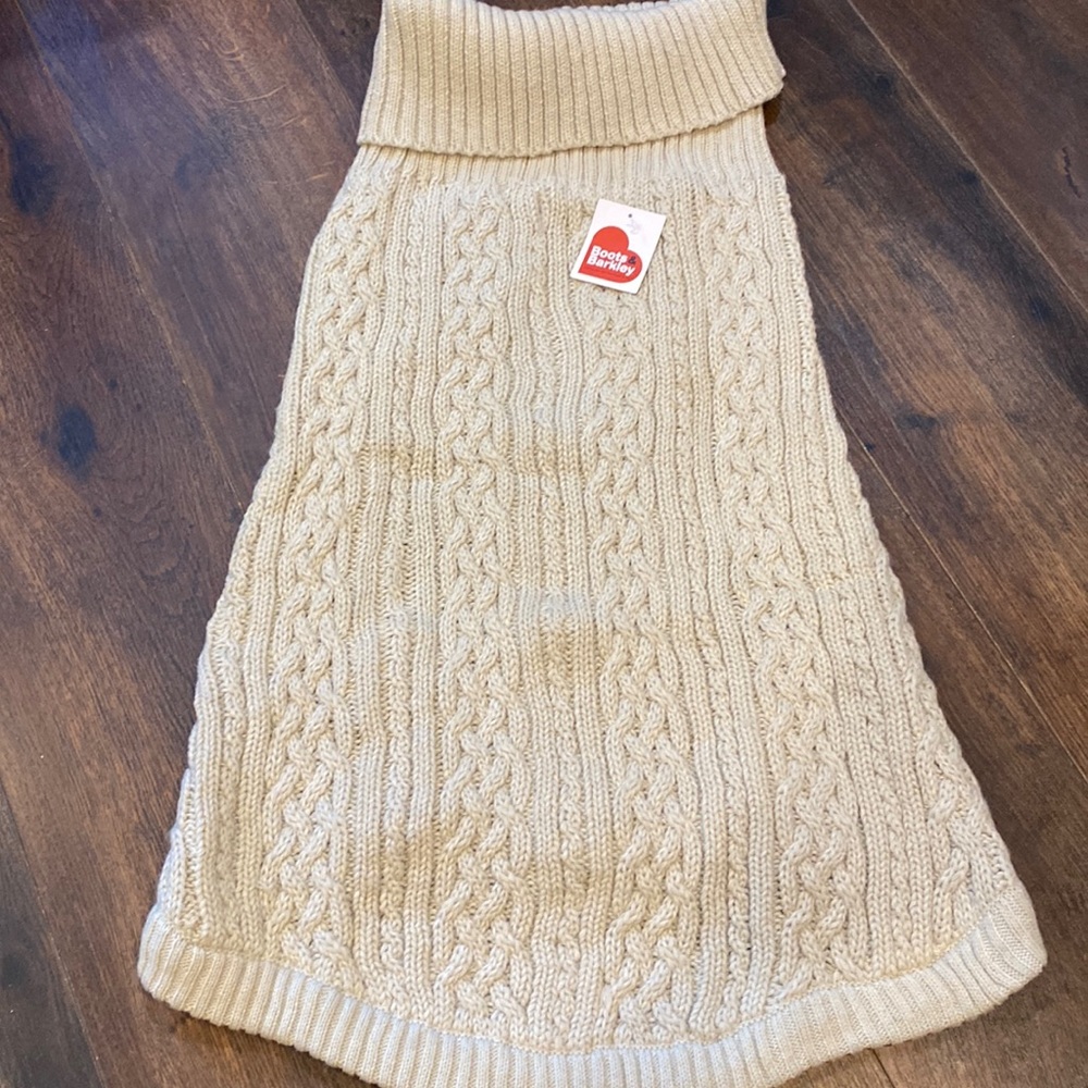 Boots and barley knit dog sweater extra extra large